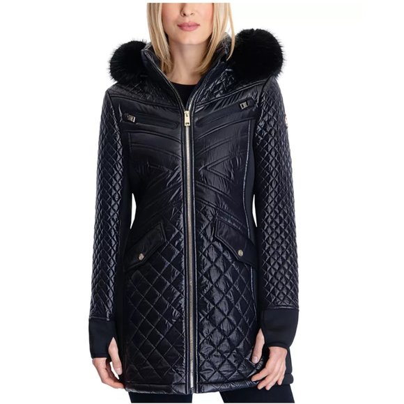 MICHAEL Michael Kors Jackets & Blazers - NEW MICHAEL Michael Kors Hooded Quilted Coat